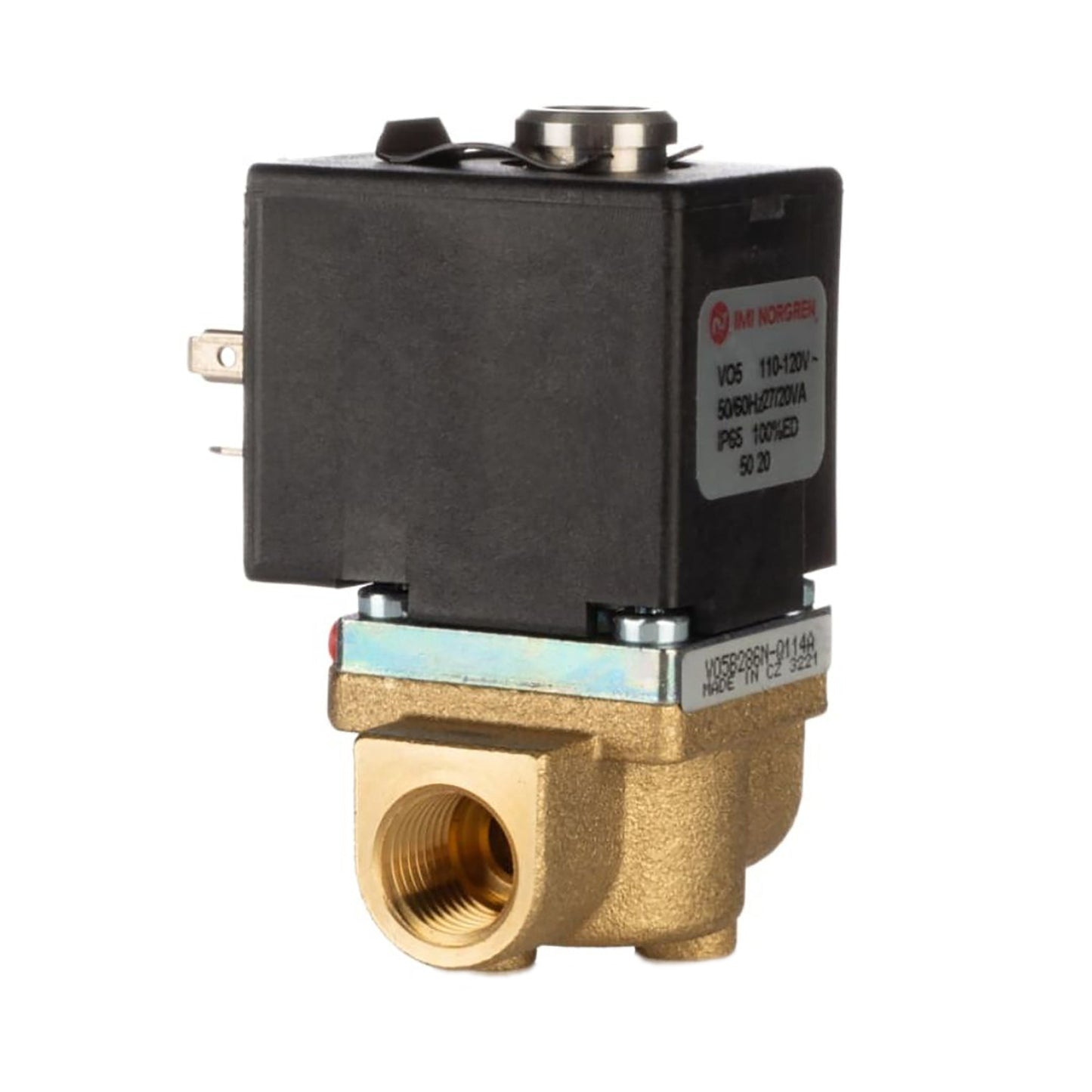 Norgren 2/2 Pneumatic Solenoid Valve Solenoid/Spring G 1/4 V05 Series 110→120V ac, V05B286N Code V05B286N-B438A