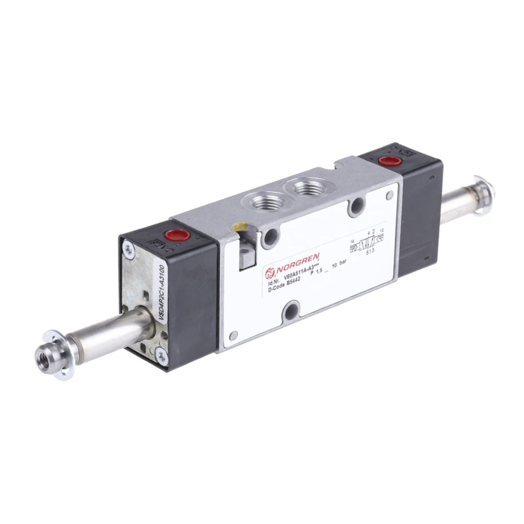 Norgren 5/2 Pneumatic Solenoid Valve Solenoid/Solenoid G 1/8 V60 Series Code V60A511A-A3000