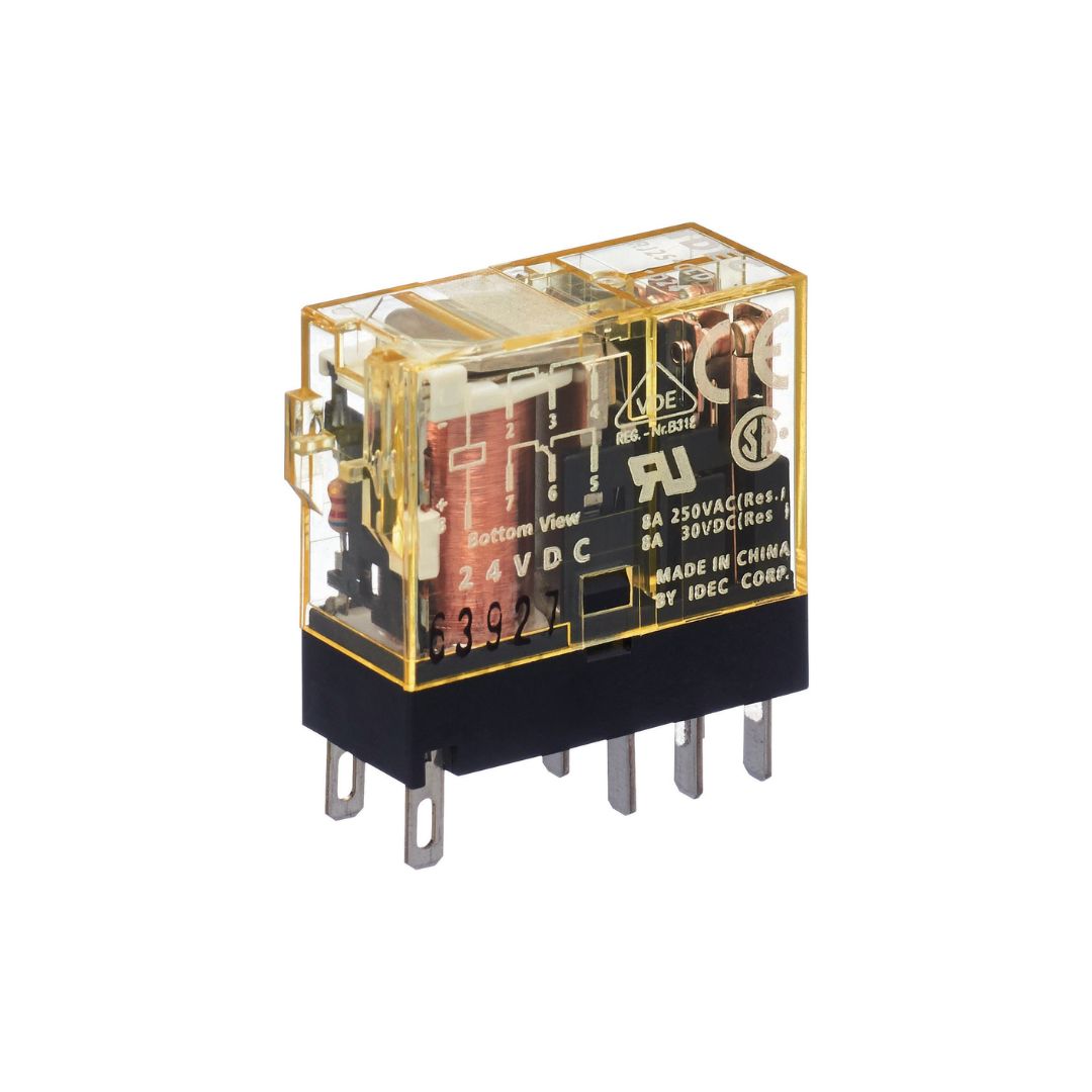 Relay IDEC 120VAC รุ่น  RJ2S-C-A120  พาวเวอร์รีเลย์บางพิเศษ 