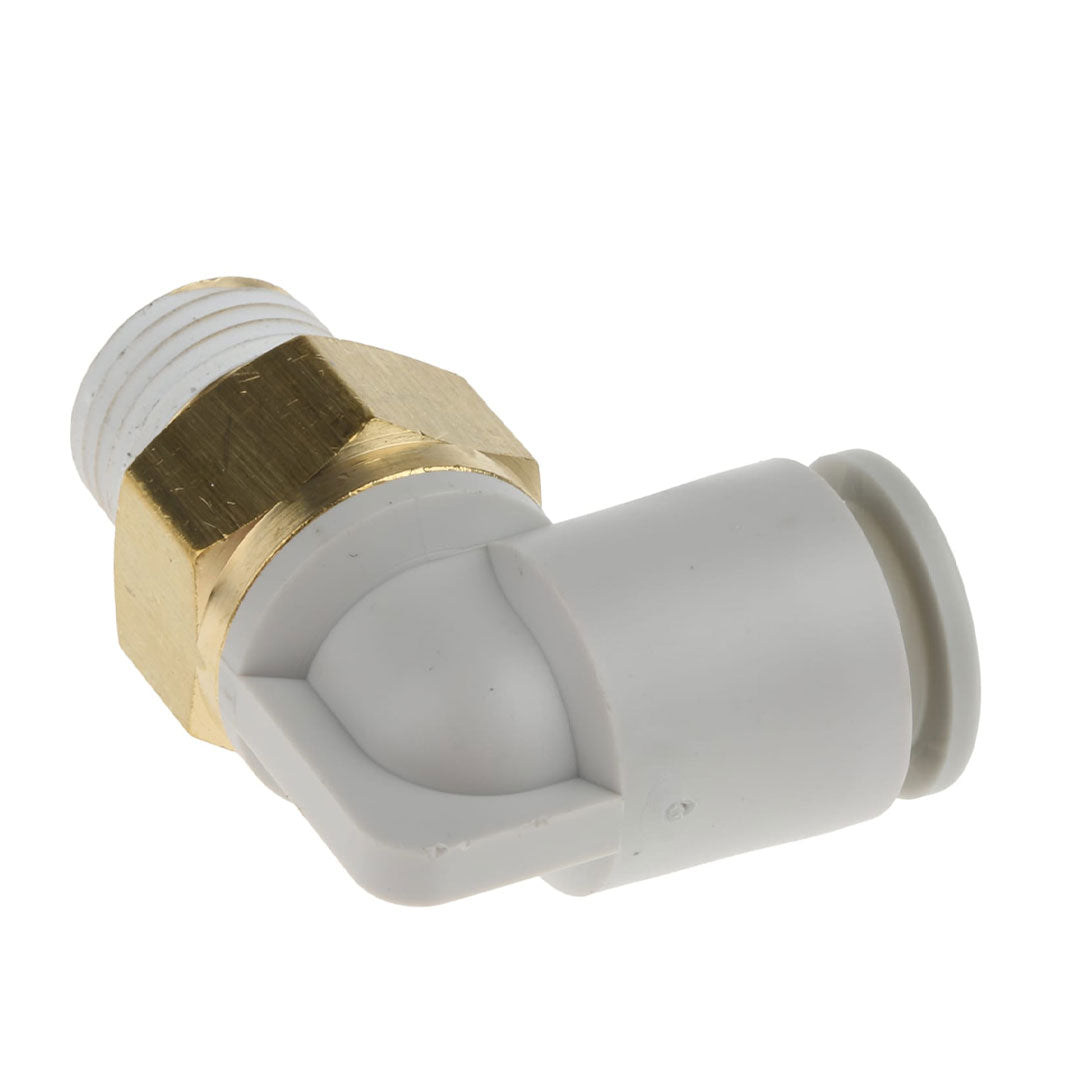 SMC Air Fitting or SMC Air Fitting (SMC Air Fitting) KQ2L10-02AS Elbow - Threaded 1/4"