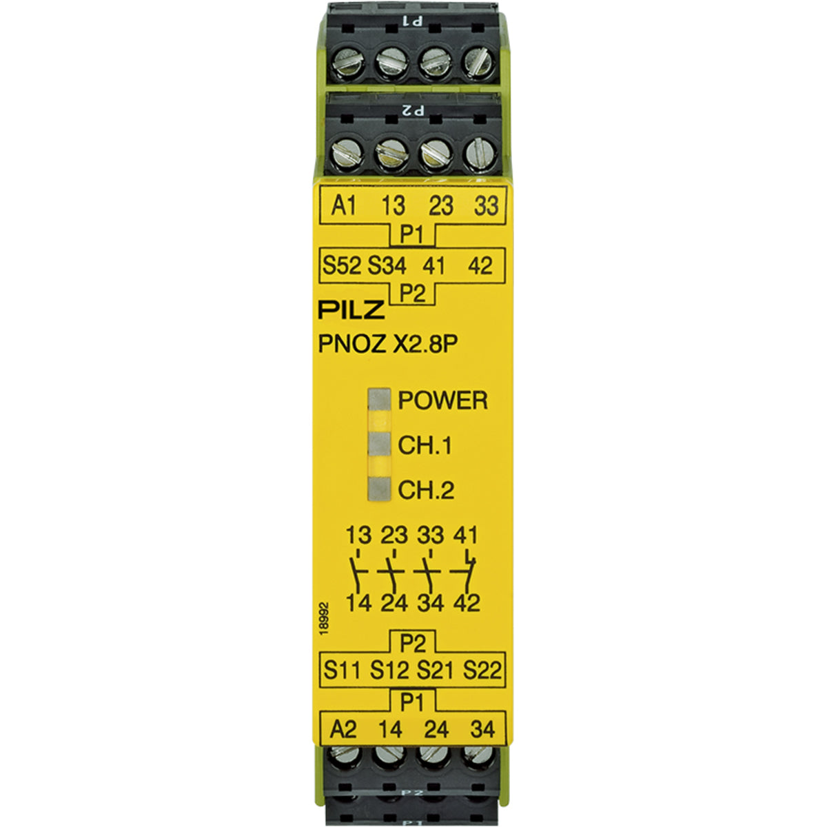 Safety Relay Pilz PNOZ X2.8P 24VACDC 3n/o 1n/c Code777301