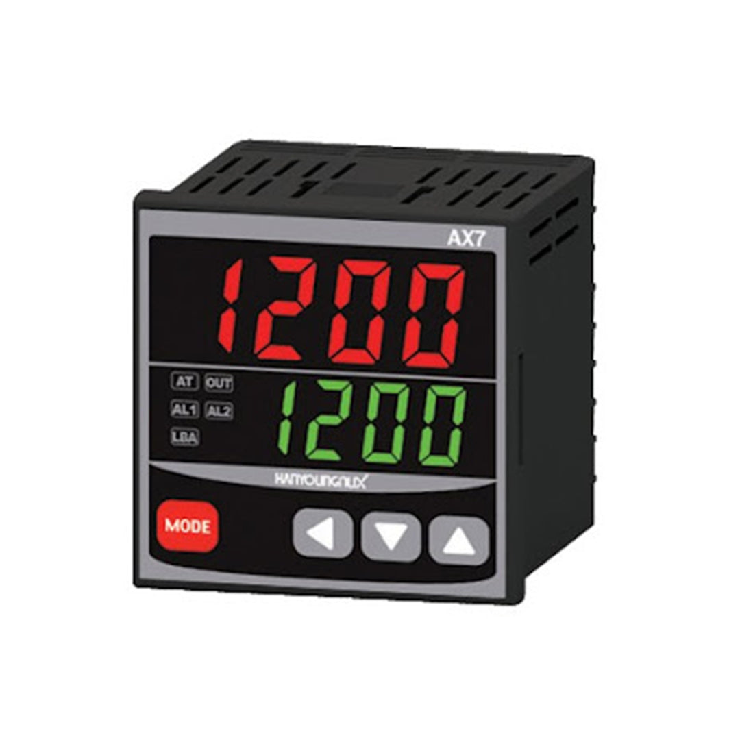 เครื่องควบคุมอุณหภูมิ Temp Controller Hanyoung AX7-1A ,SSR Relay1 Relay2, 100-240 V ac 50/60 Hz