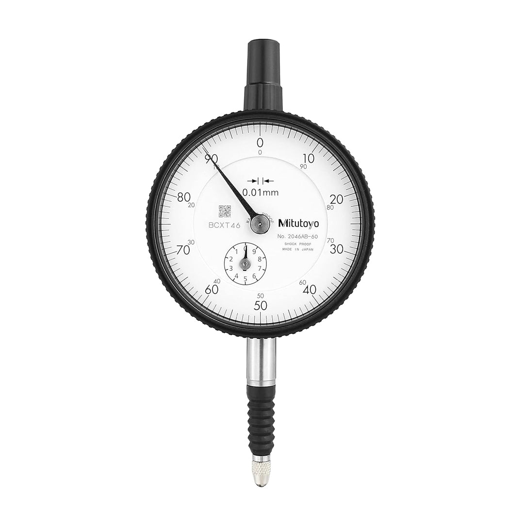 ไดอัลเกจ Mitutoyo Dial Gauge รุ่นมาตรฐาน การไล่ระดับ 0.01 มม. Code 2046AB-60