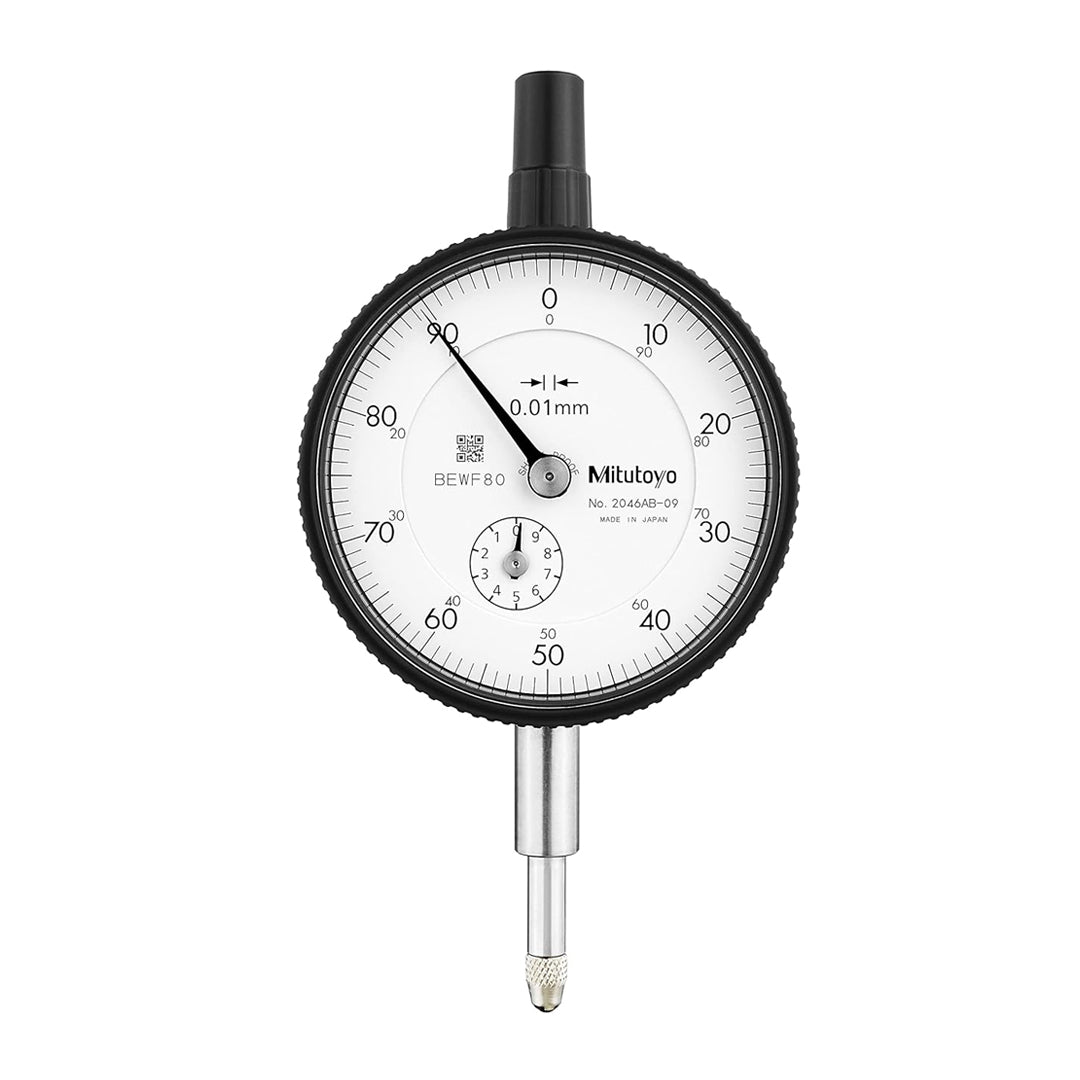 ไดอัลเกจ Mitutoyo Dial Gauge รุ่นมาตรฐาน การไล่ระดับ 0.01 มม. Code 2046AB-09