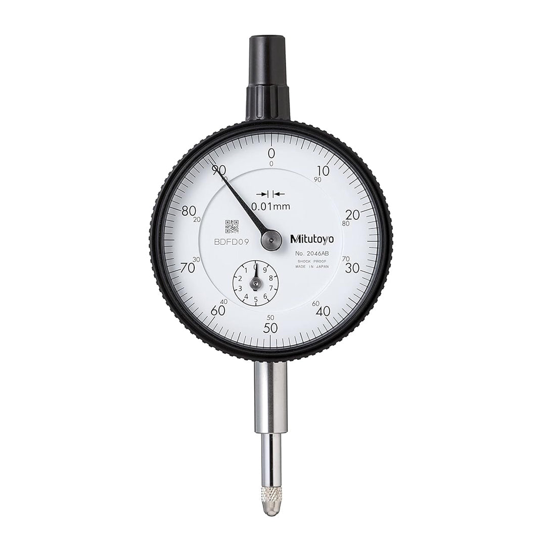 ไดอัลเกจ Mitutoyo Dial Gauge รุ่นมาตรฐาน การไล่ระดับ 0.01 มม. Code 2046AB