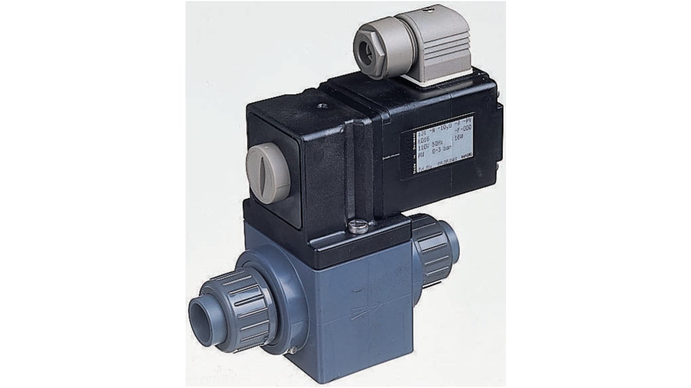 Burkert Solenoid Valve 051549, 2 port(s) , NC, 240 V ac, 16mmRS Stock No.:184-5898หมายเลขชิ้นส่วนของผู้ผลิต / Mfr. Part No.:051549