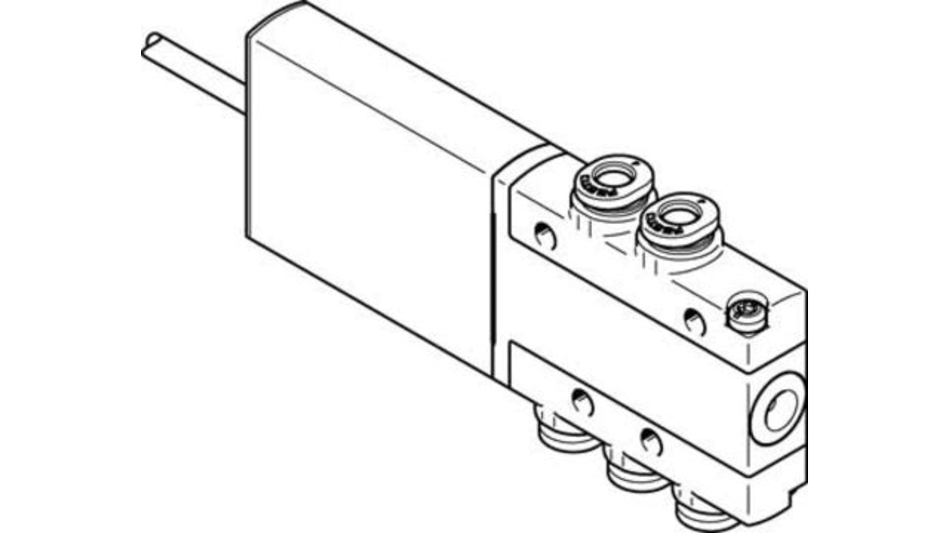 โซลินอยด์วาล์ว FESTO MHE2-MS1H-5/2-QS-4-K