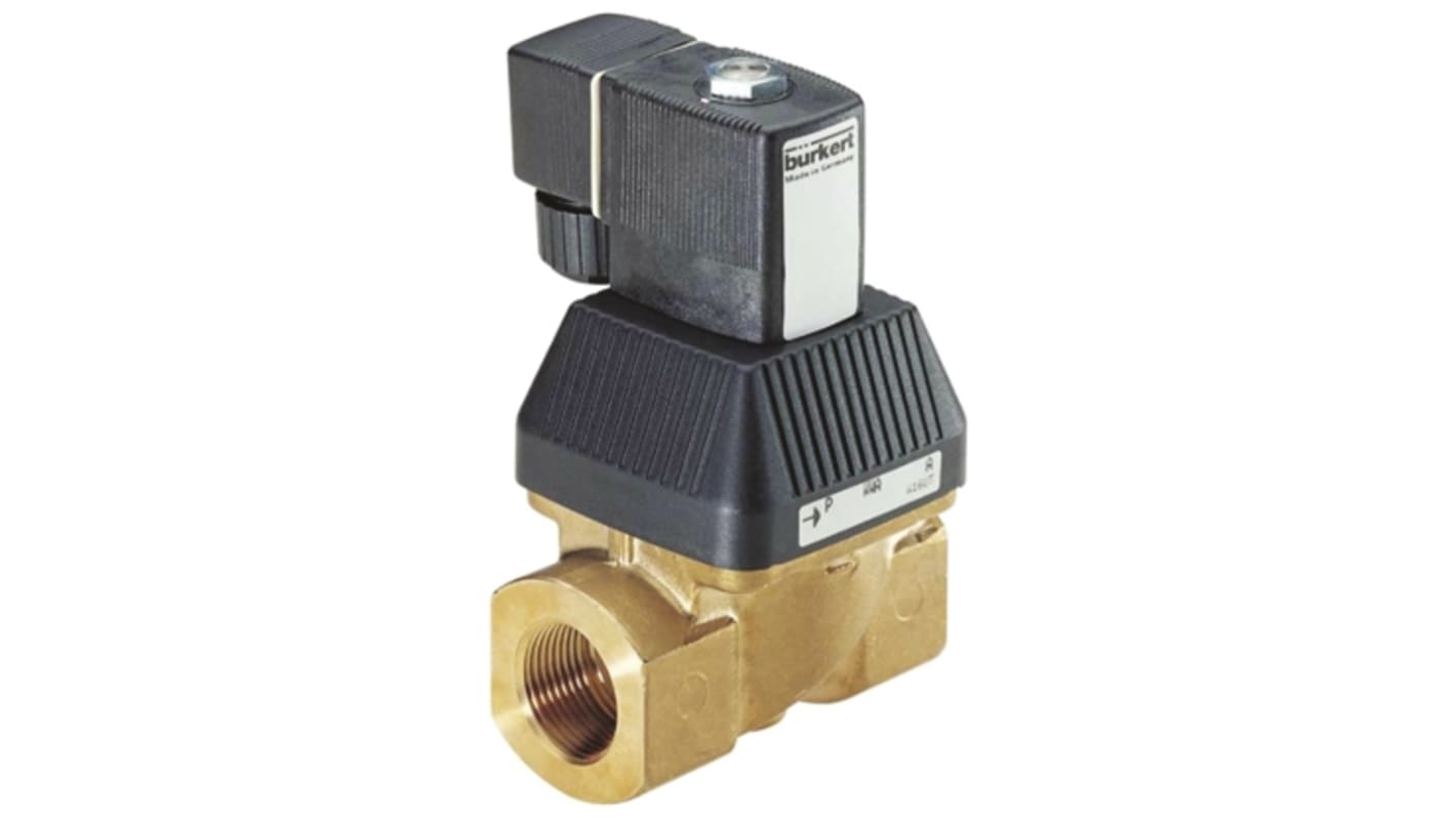 Burkert Solenoid Valve 227534, 2 port(s) , NC, 24 V dc, 1-1/4inRS Stock No.:804-1995หมายเลขชิ้นส่วนของผู้ผลิต / Mfr. Part No.:227534