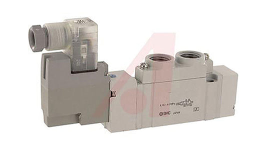 SY 7000 SMC 5/2 Pneumatic Solenoid/Pilot-Operated Control Valve - Solenoid/Pilot Rc 1/4 โซลินอยด์วาล์ว 12V dc