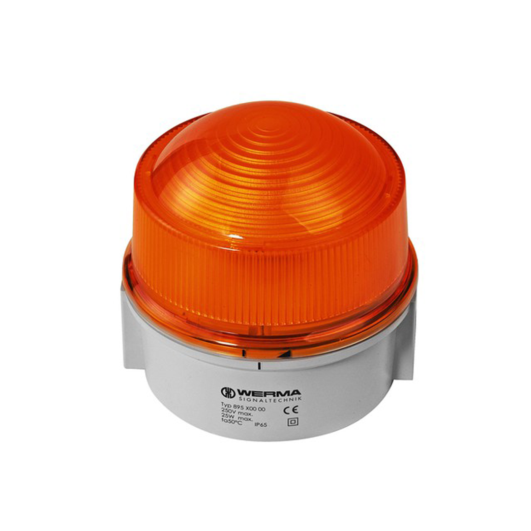 897.300.55 Werma Double Flash Beacon 24VDC,สีเหลือง