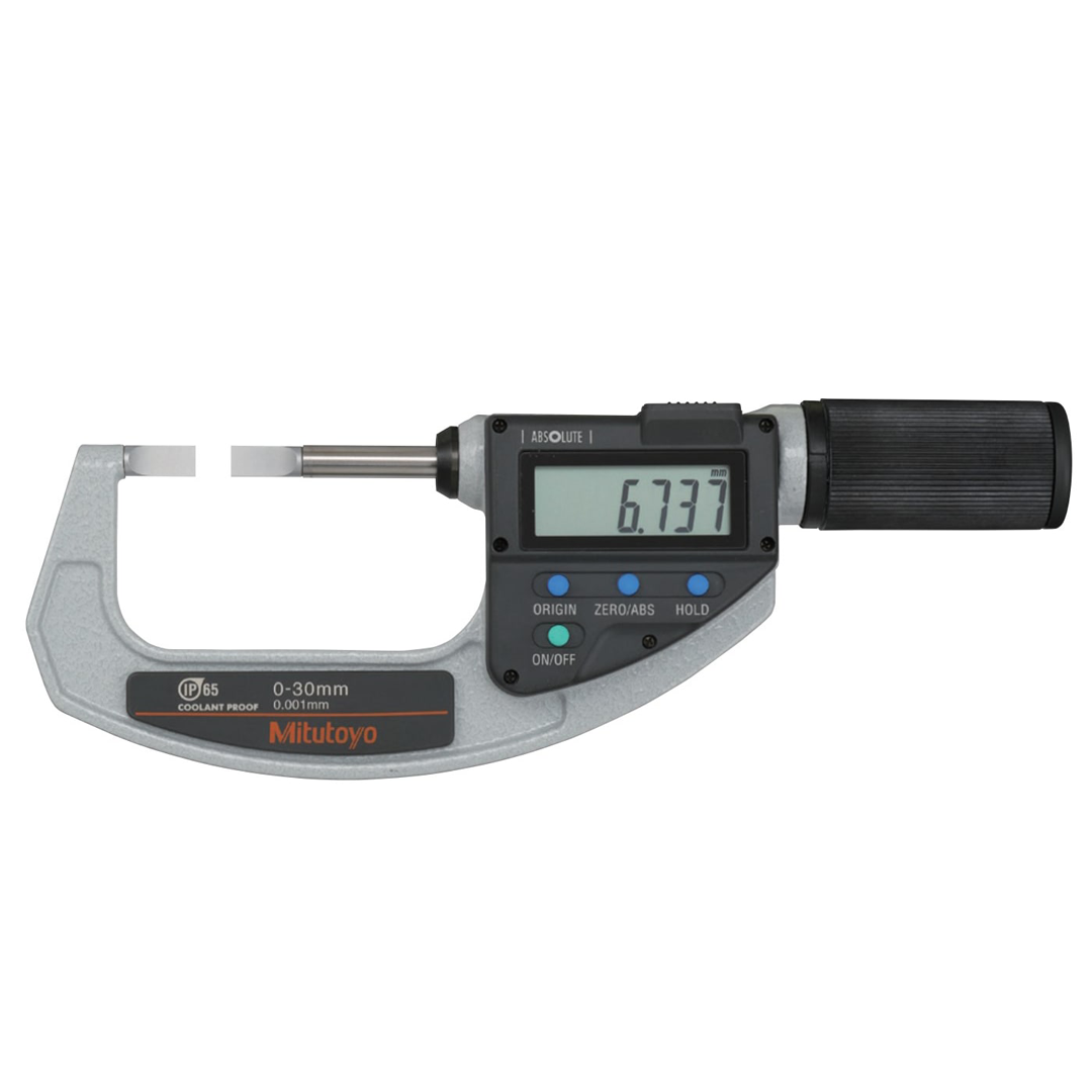 ไมโครมิเตอร์ Mitutoyo Series 422 Blade Micrometer with Quickmike - Non-Rotating Spindle Code 422-411-20