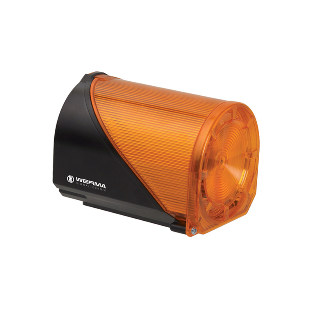 ไฟไซเรน LED 48VAC RD ,สีเหลือง Flash/Sounder Werma 444.300.66