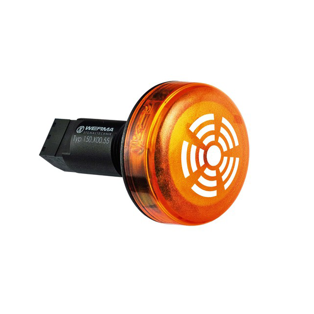 LED Buzzer 115VAC RD ,สีเหลือง  150.300.67