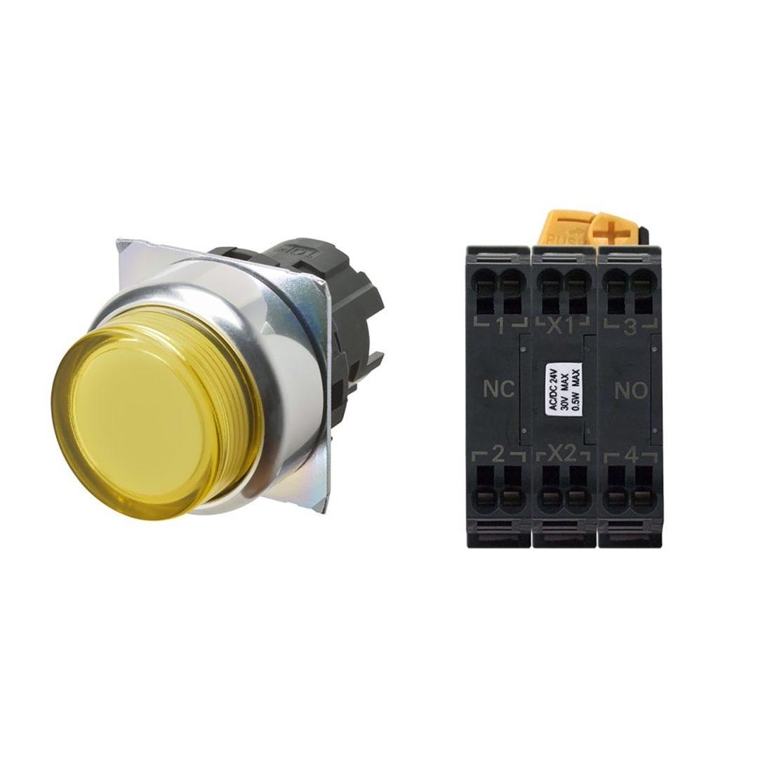 Push Button Switch Omron A22NN-RNM-UYA-P112-NN