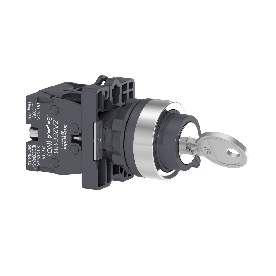 Selector Switch 3 ทาง schneider XA2 - สวิทช์กุญแจ 3 ตำแหน่ง