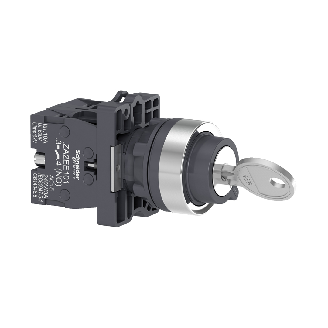 Selector Switch 2 ทาง schneider XA2 - สวิทช์กุญแจ 2 ตำแหน่ง