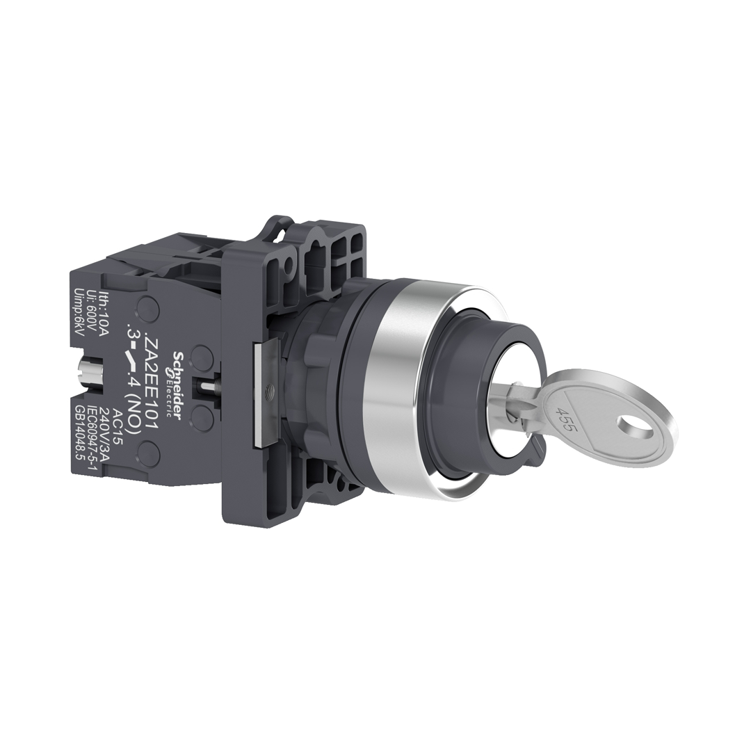 Selector Switch 3 ทาง schneider XA2 - สวิทช์กุญแจ 3 ตำแหน่ง