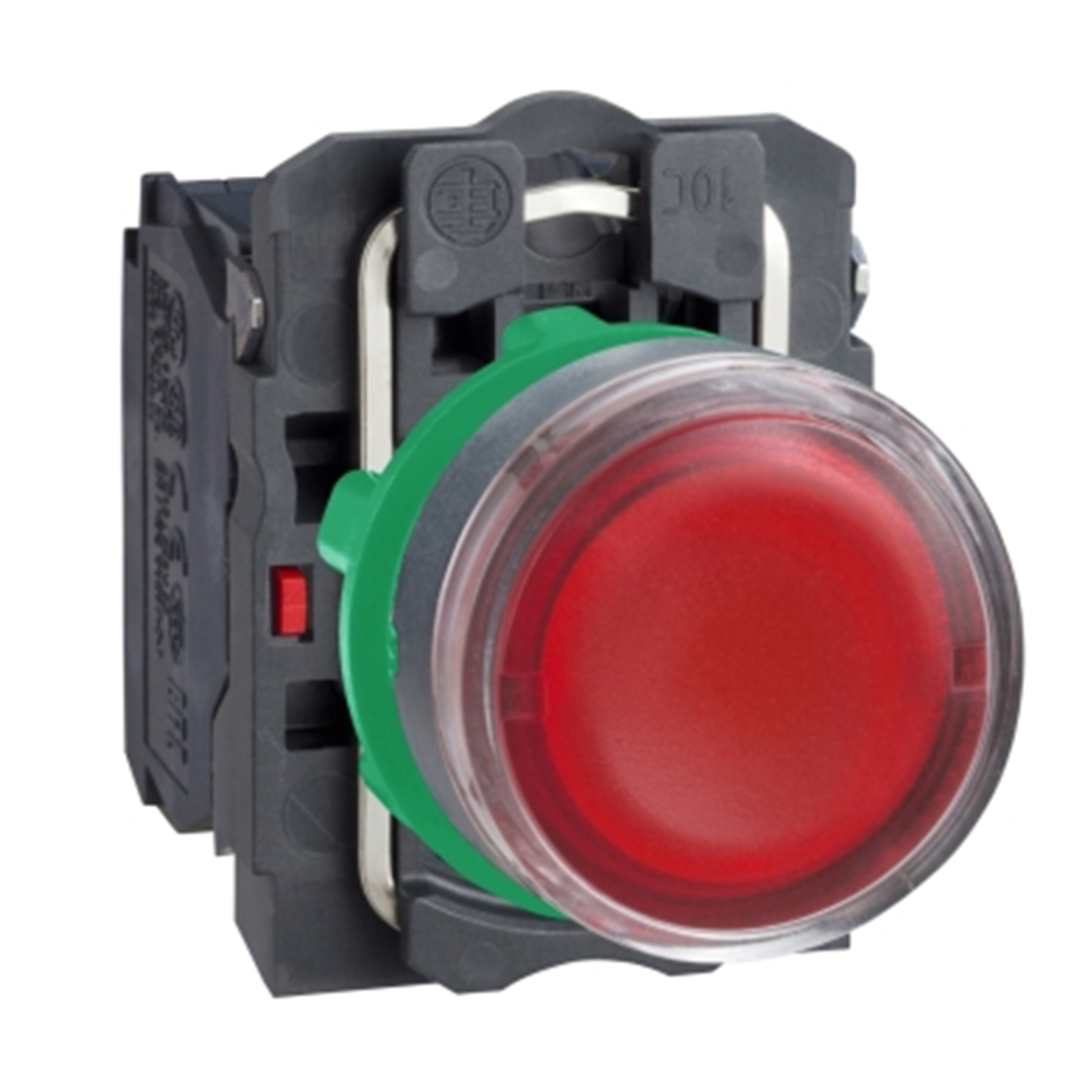 Push button switch Schneider XB5 - สวิทช์ปุ่มกด (สวิทช์กดเด้ง - หัวเรียบ) 110-120V