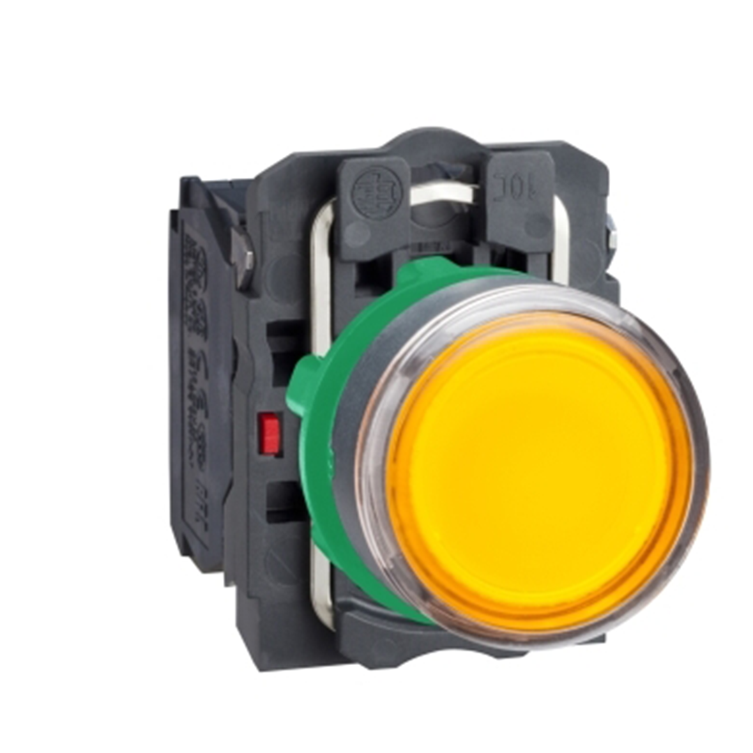 Push button switch Schneider XB5 - สวิทช์ปุ่มกด (สวิทช์กดเด้ง - หัวเรียบ) 220-240V