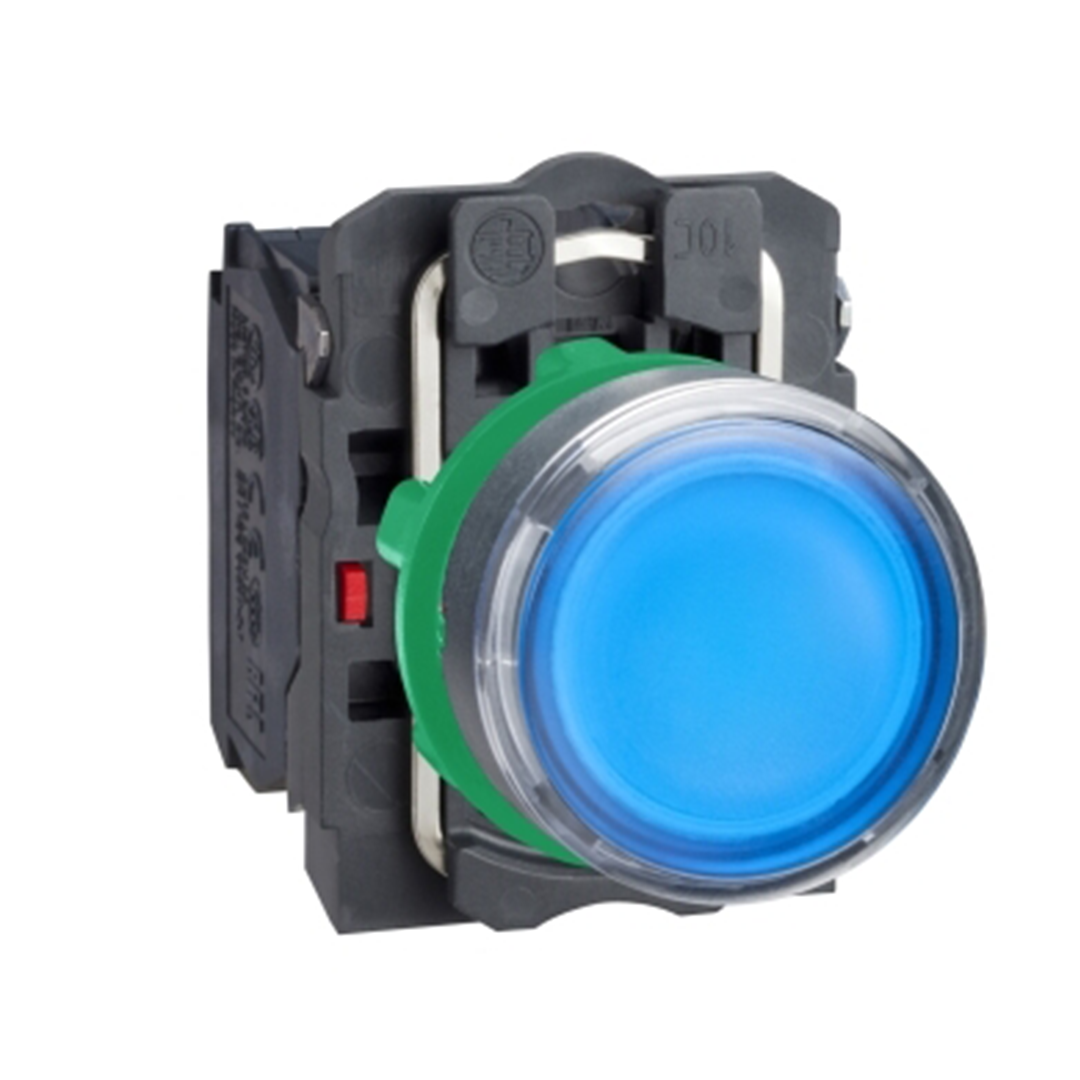 Push button switch Schneider XB5 - สวิทช์ปุ่มกด (สวิทช์กดเด้ง - หัวเรียบ) 220-240V