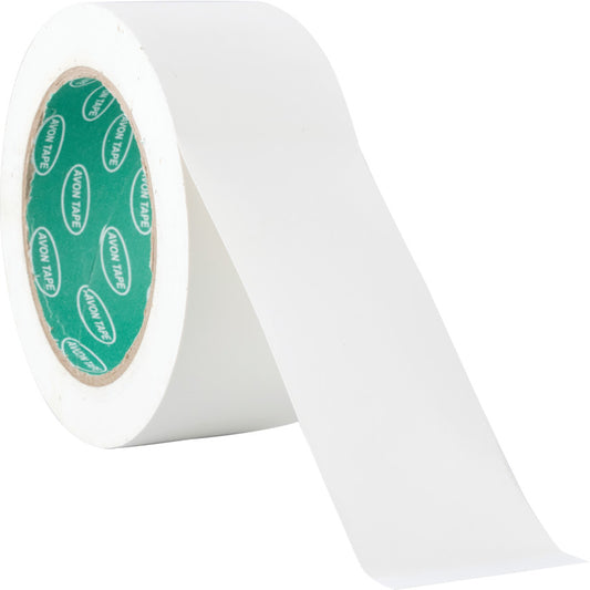 50mm x 33m WHITE HAZARD MARKINGTAPE