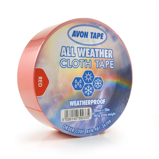 ALL WEATHER RED DUCT TAPE50MM X 50M