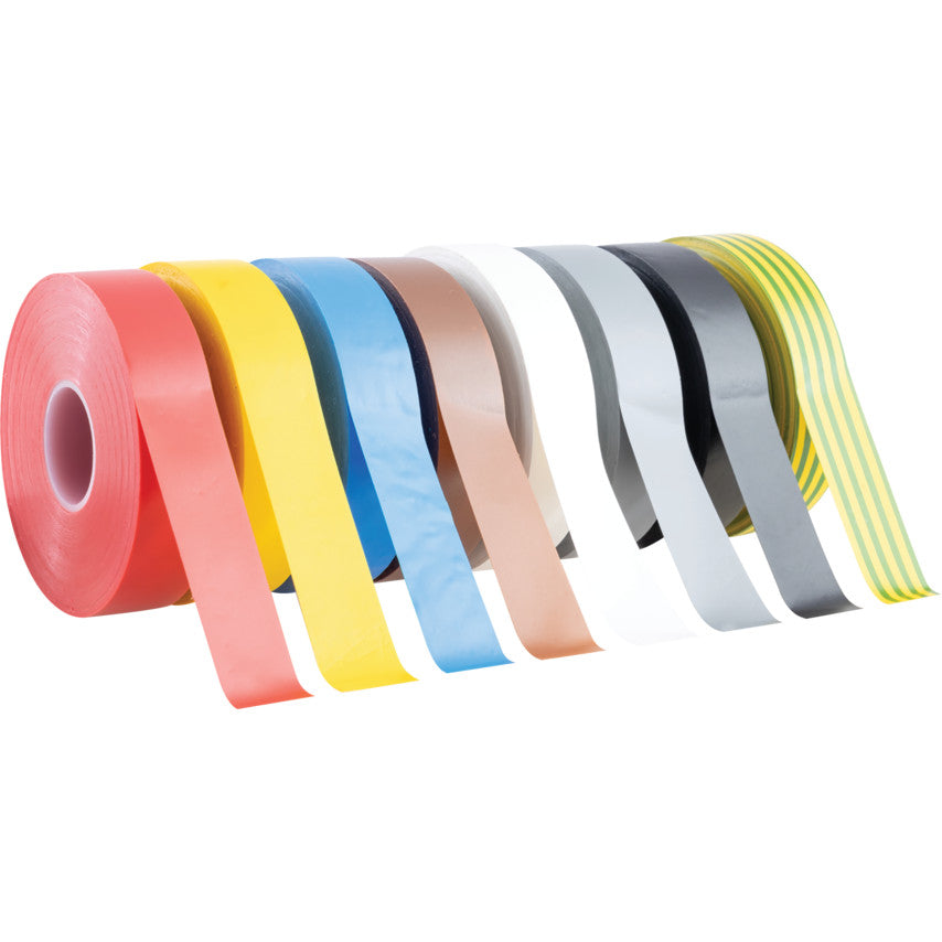 19 มิล x33M PVC INSULATION TAPEASSORTED COLOURS (PK-8)