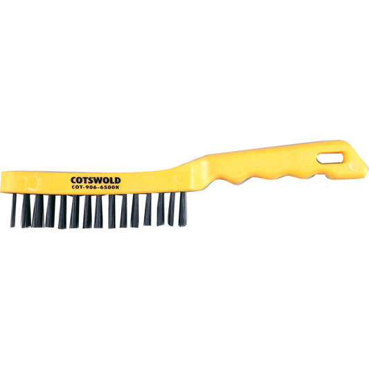 5-ROW PLASTIC HANDLE WIRE SCRATCHBRUSH