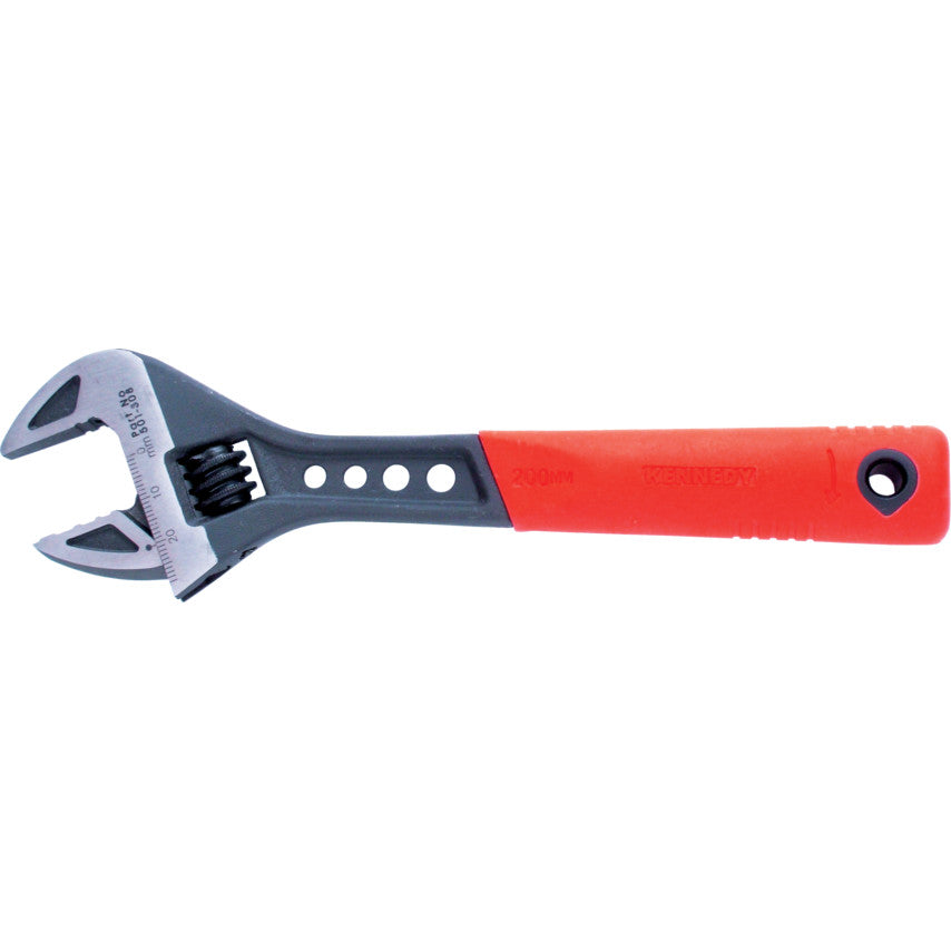 200mm/8" SOFT GRIP PHOSPHATEADJUSTABLE WRENCH