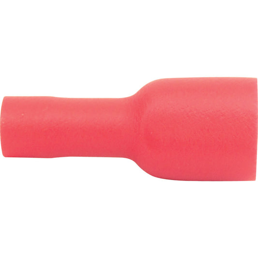 6.30mm FULLY INSULATED RED FEMALEPUSH-ON (100)