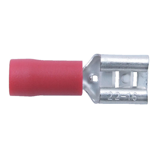 6.30mm WIDE RED FEMALE PUSH-ON(PK-100)
