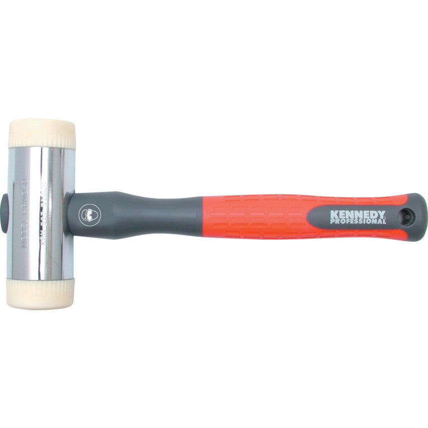 50mm DIAMETER HARD NYLON HAMMER(POLYPROPYLENE HANDLE)