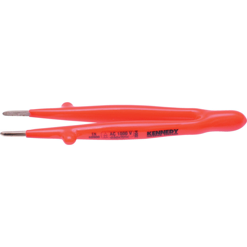 INSULATED TWEEZERS STRAIGHT 145mm