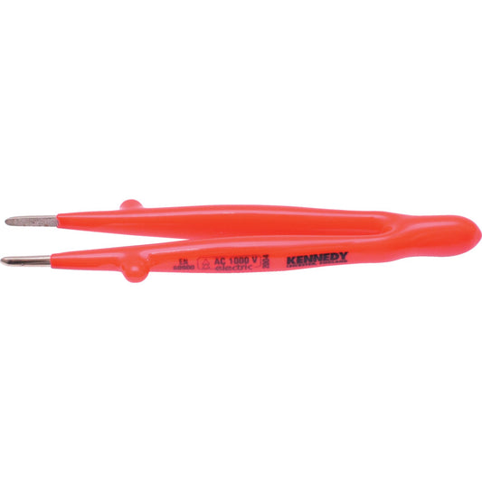 INSULATED TWEEZERS STRAIGHT 145mm