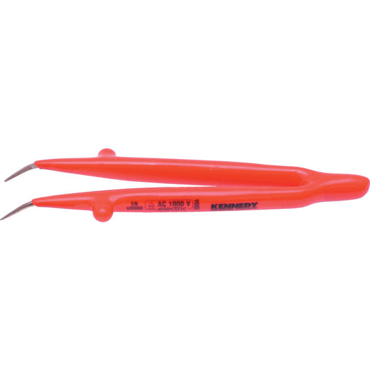 INSULATED TWEEZERS BENT 145mm