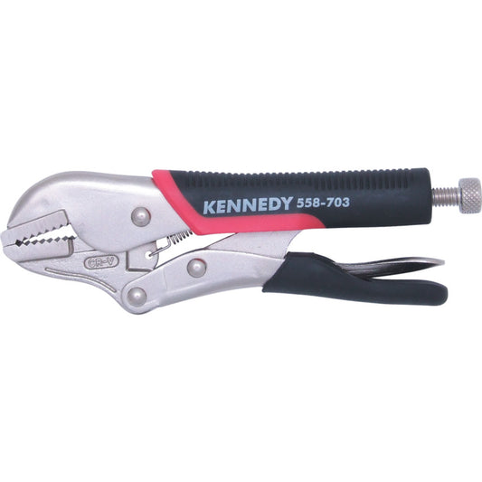 180mm/7" STRT JAW BI-MATERIALHANDLE GRIP WRENCH