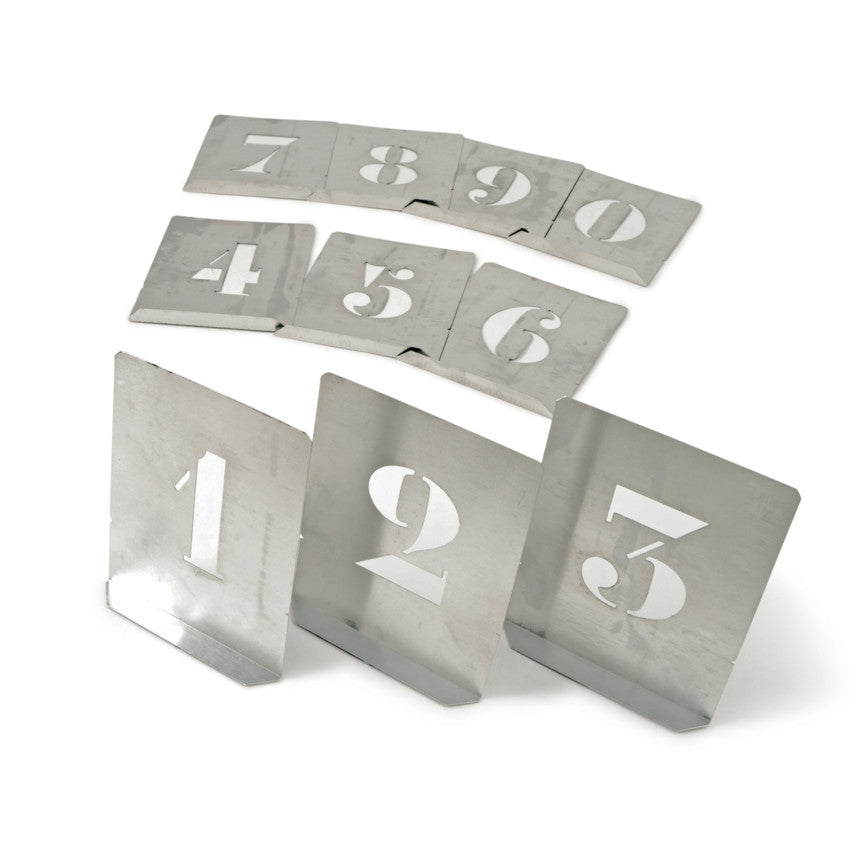 100mm (SET OF 10) STEEL STENCILFIGURES