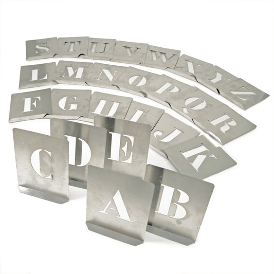 40mm (SET OF 26) STEEL STENCILLETTERS