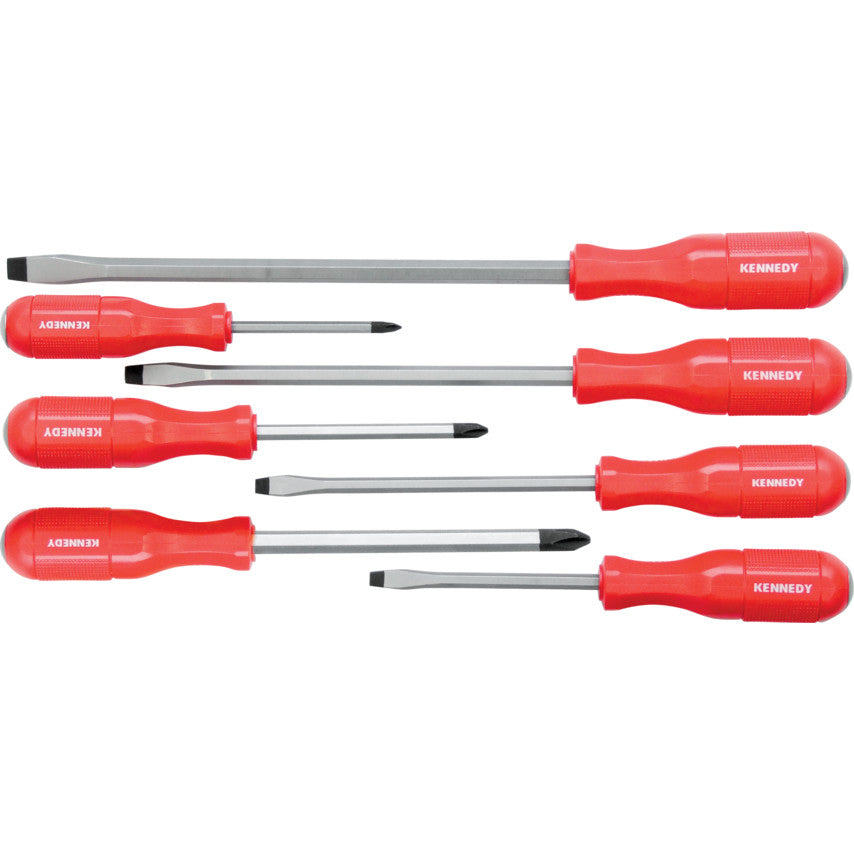 POUND THRU' HI-GRIP SCREWDRIVERSET 7-PCE