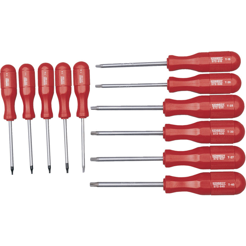 TORX HI-GRIP SCREWDRIVERSET 11-PCE