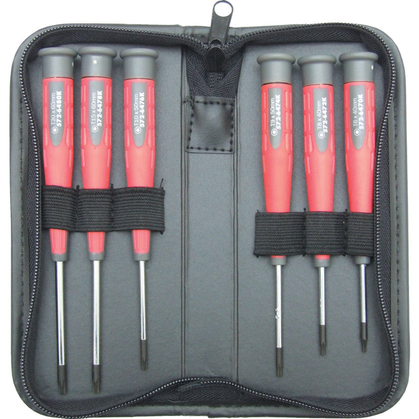 TORX PRO-TORQ PRECISIONSCREWDRIVER SET 6-PCE