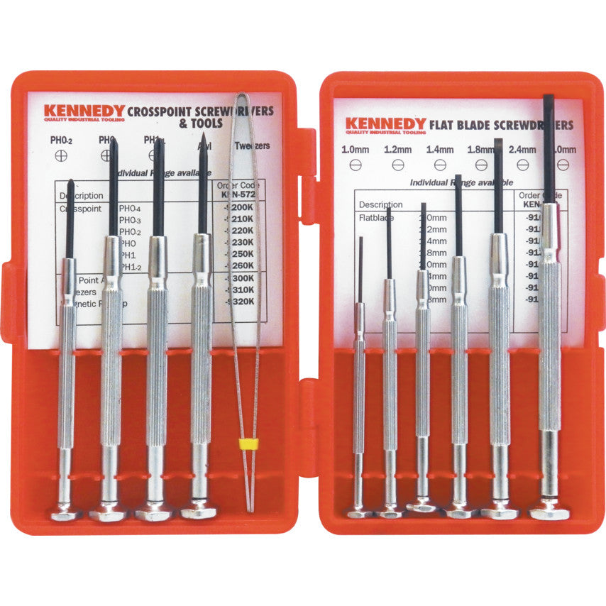 11-PCE PRECISION SCREWDRIVER & TOOL SET