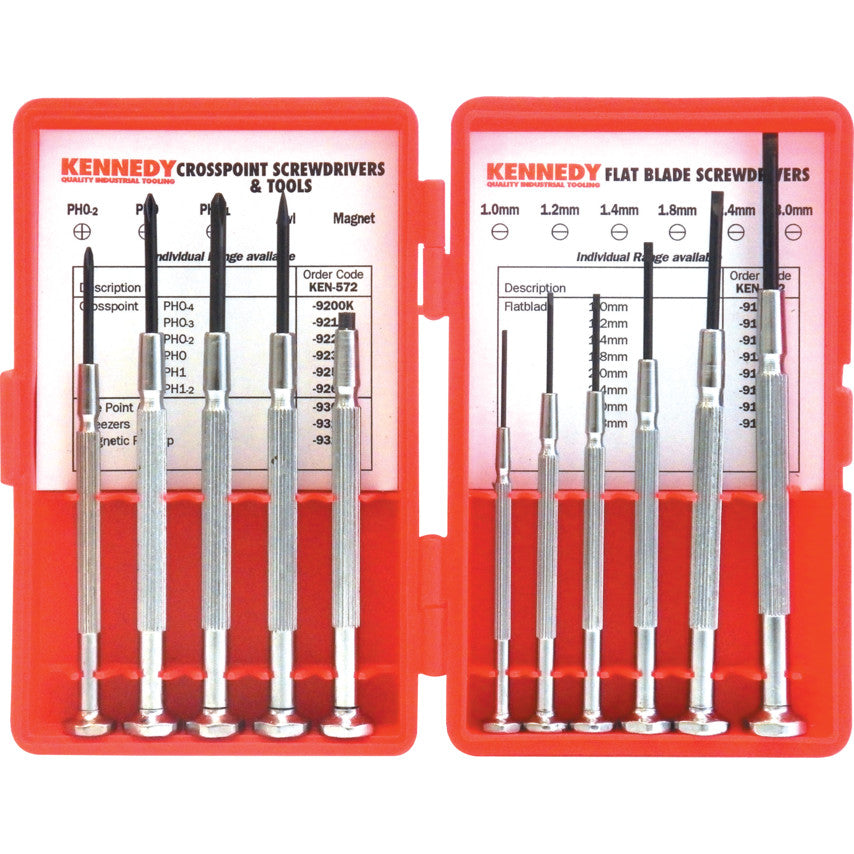 11-PCE PRECISION SCREWDRIVER & TOOL SET