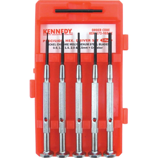 5-PCE 0.9-2.5mm HEXAGON SCREWDRIVER SET