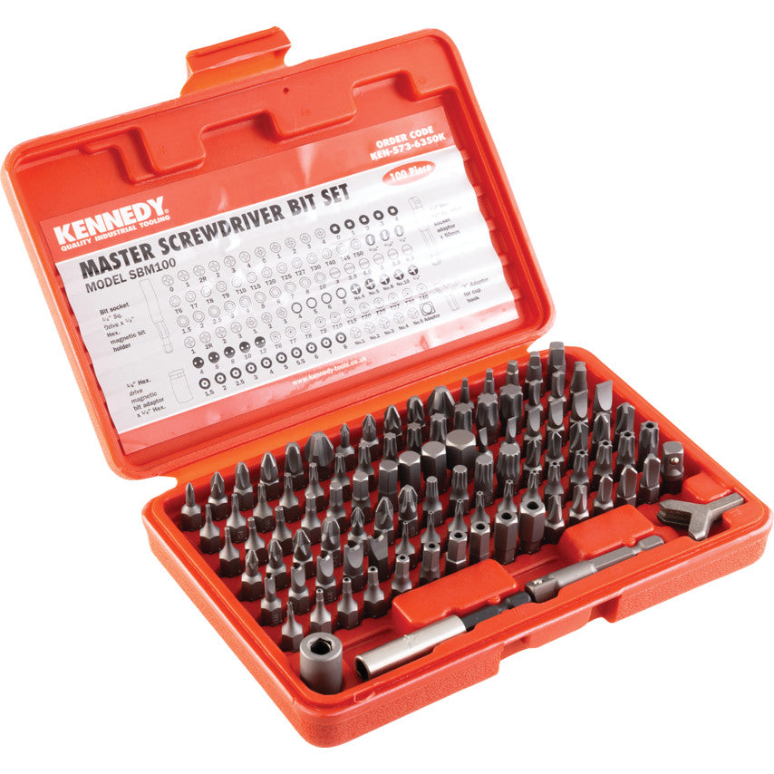 MASTER SCREWDRIVER BIT SET1/4"x25mm 100-PCE