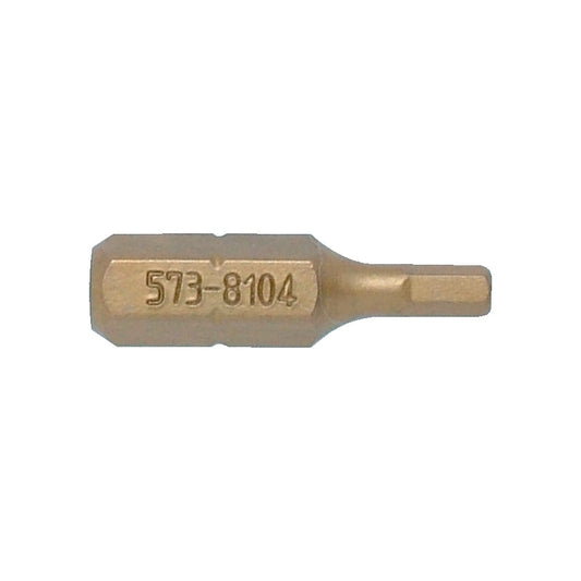 1/4" HEXx3.0mmx25mm TITANIUMSCREWDRIVER BIT