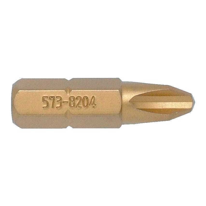 No.3 CR/PT TiN COATED S/DRIVER BIT 5/16" HEX STD