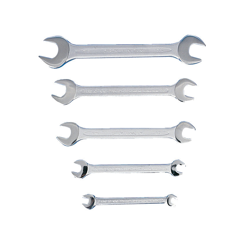 1/4-7/8"AF CV OPEN END SPANNER SET 5PC