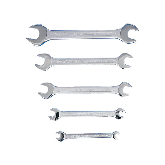 1/4-7/8"AF CV OPEN END SPANNER SET 5PC