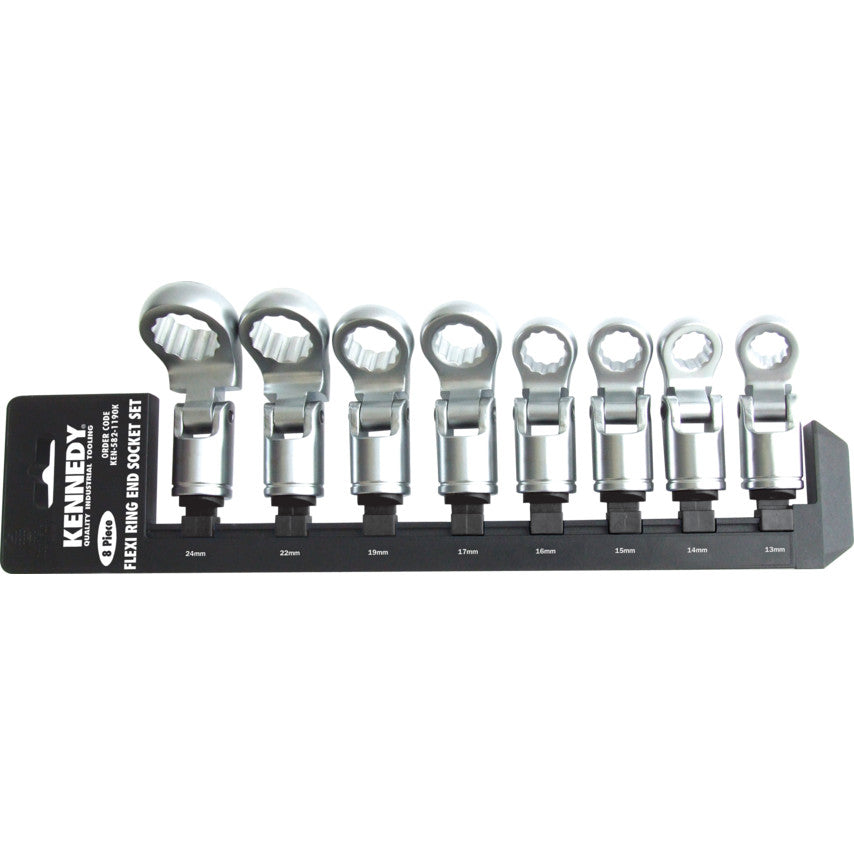 13-24mm FLEXI RING END SOCKET SET 1/2" S/D 8PC